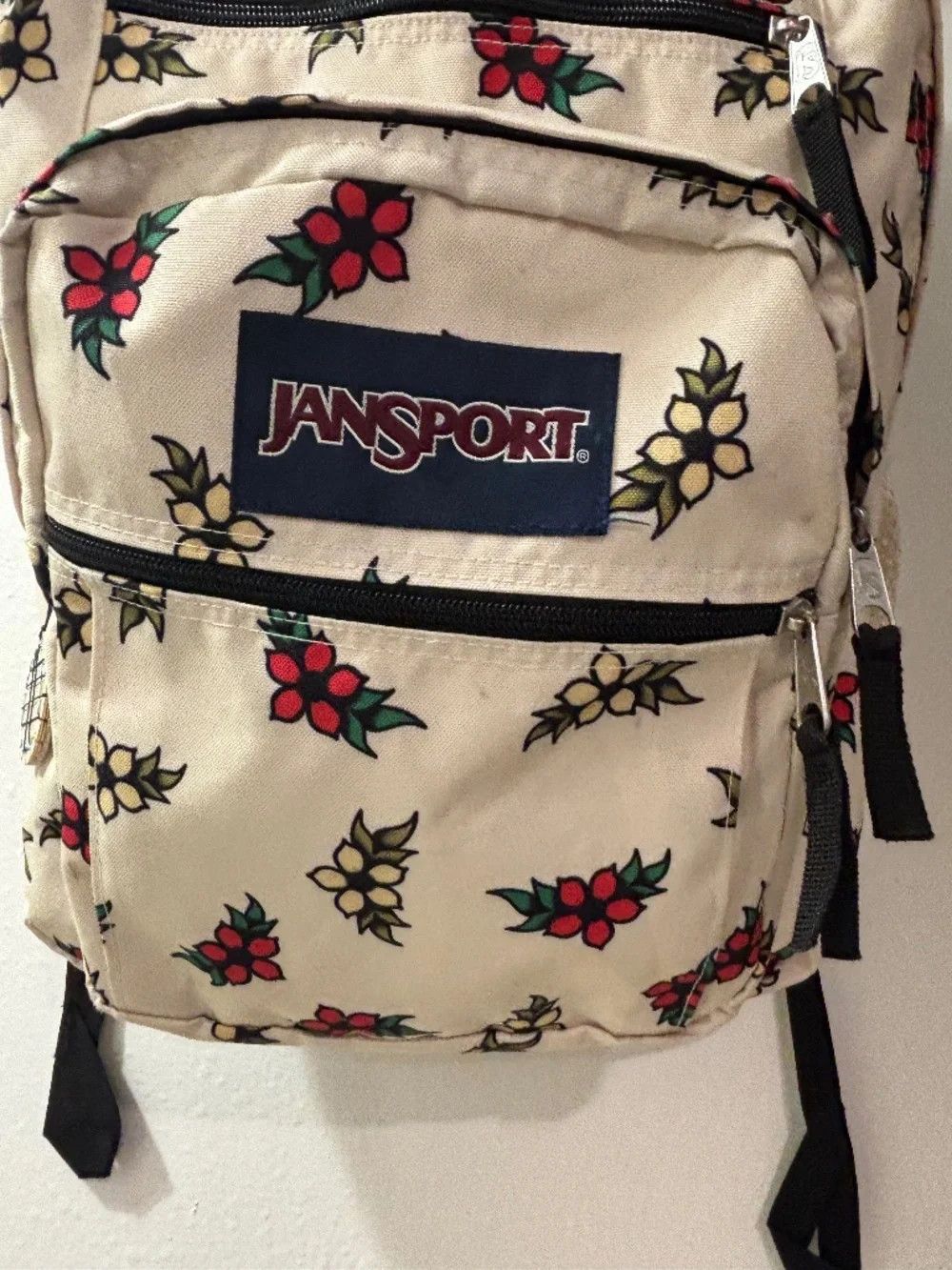 Jansport 18” Tattoo Blossom Laptop Sleeve Backpack Large Student Bookbag